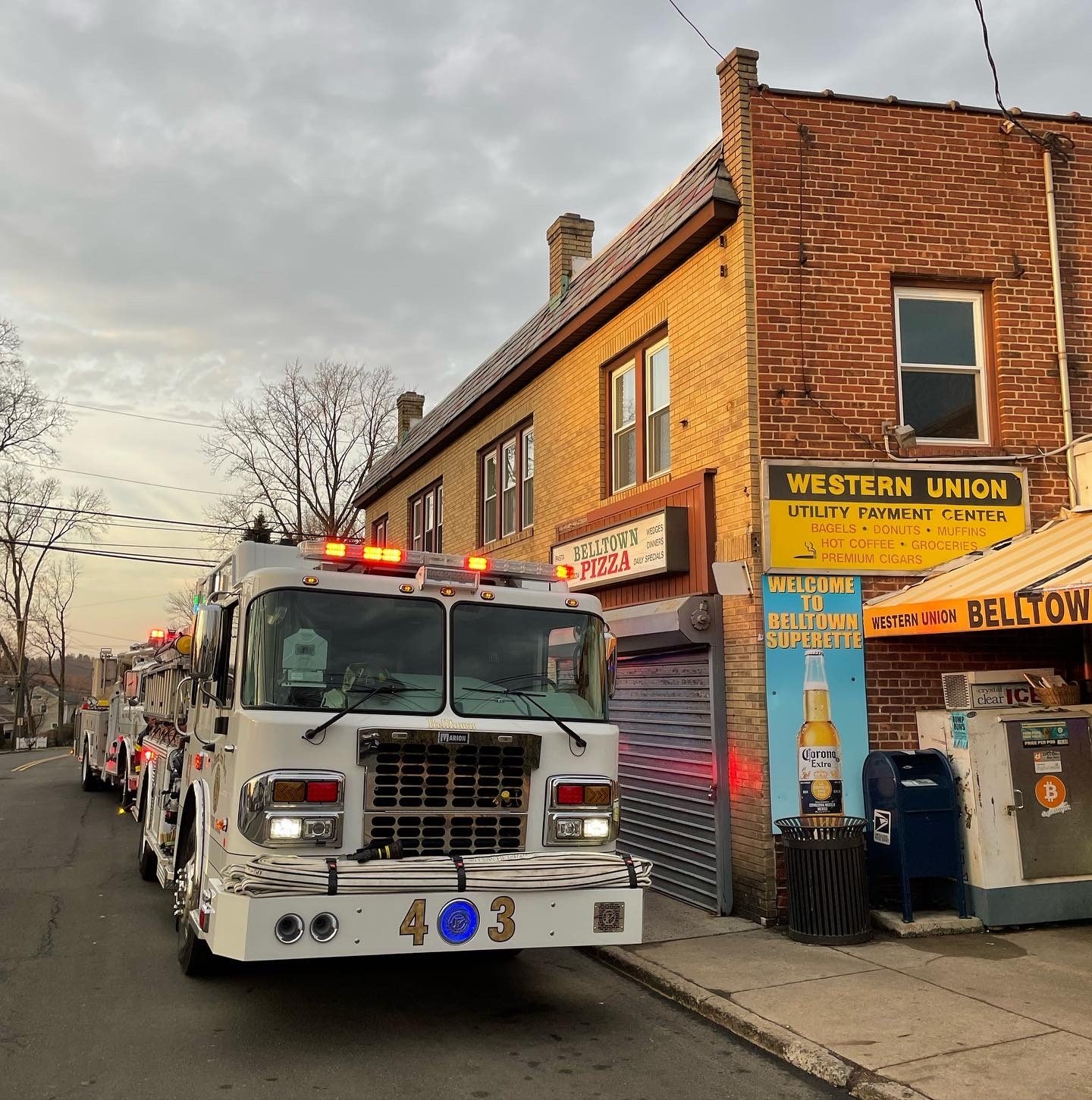 Engine 43 front three-quarter view